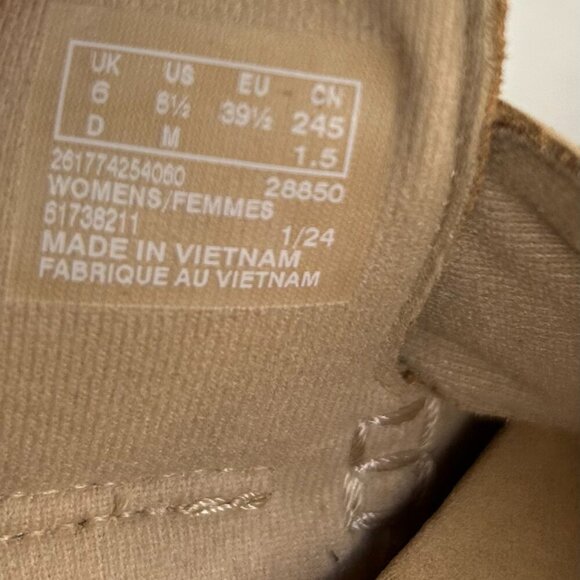 Clarks Reileigh Park Cork Slip-On Thong Sandals in Beige Nubuck Size 8.5 - Picture 4 of 6